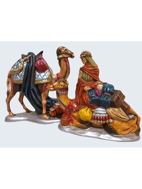 VTG Atlantic Mold Nativity Replacements Standing Sitting Camel Rider Handpainted